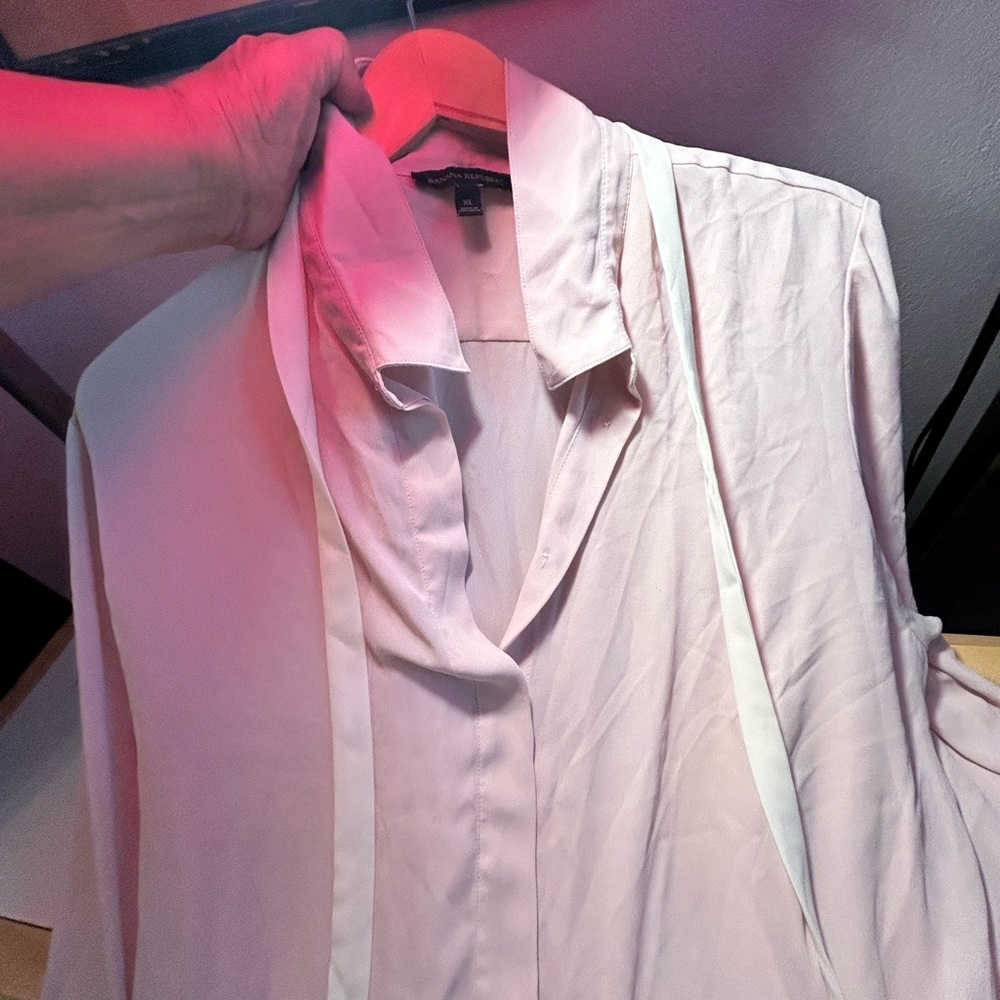 Banana Republic Soft Pink Blouse